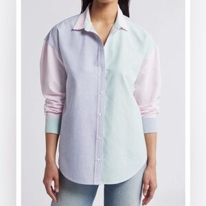 beachlunchlounge Stripe Oversize Shirt Oxford Multi Large Beach Lunch Lounge